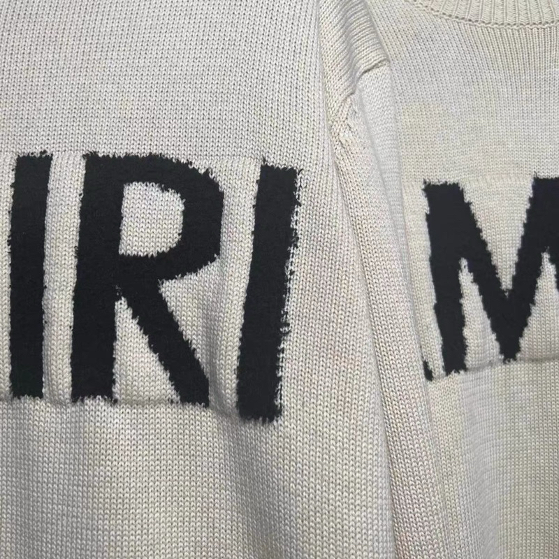 AMIRI JUMPER - Áo len dài tay unisex rách thu đông