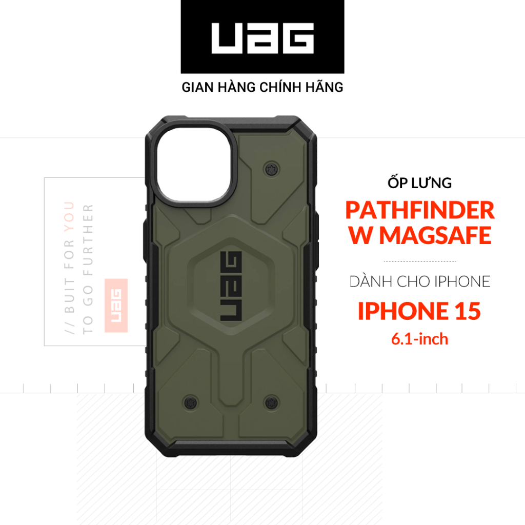 Ốp Lưng Chống Sốc UAG Pathfinder Hỗ Trợ Sạc Magsafe Cho iPhone 15 [6.1 INCH]