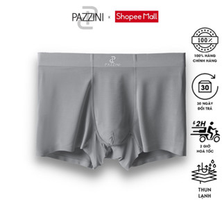 Quần lót nam boxer PAZZINI thun lạnh xuất xịn cao cấp, co giãn 4 chiều, thấm hút kháng khuẩn tốt - BX006.