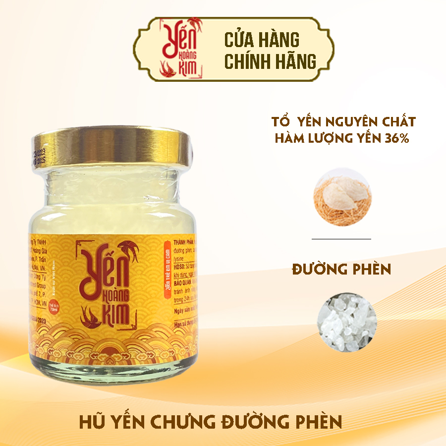 Yến Hoàng Kim Yến chưng sẵn 6 vị