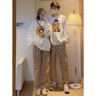 Áo sweater người yêu nỉ bông cặp đôi nam nữ hoodie có mũ unisex fom rộng mùa đông cute Nasa [A144]