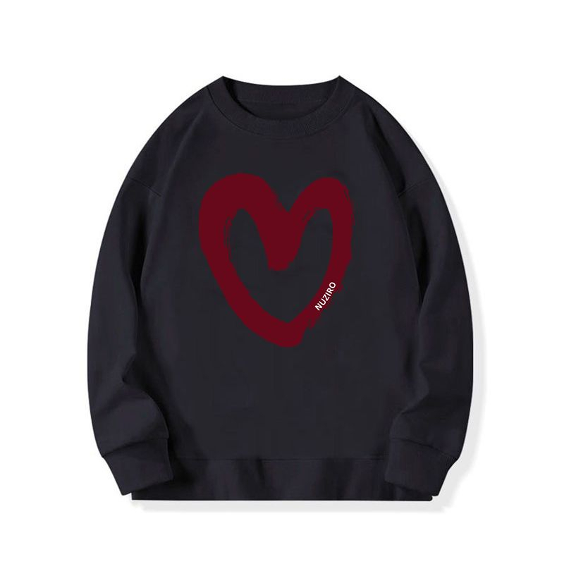 Áo sweater đôi mùa đông hoodie nam nữ nỉ bông cao cấp fom hàn quốc oversize trái tim đỏ Nasa HD149