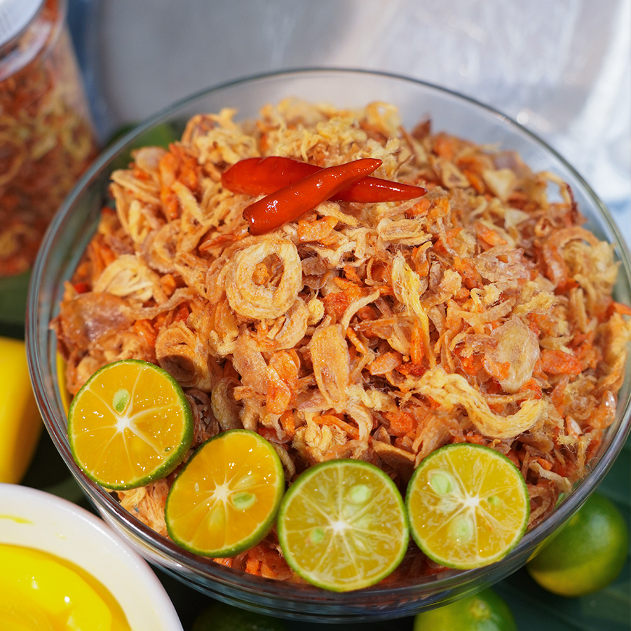 Combo Thỏ Ngọc - Bánh tráng phơi sương kèm ruốc tép chà bông, bơ hột gà Thích Cay