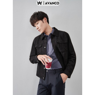 Áo khoác da lộn nam AVANCO Hàn Quốc Jacket mùa đông 2023 Avanco, hàng cao cấp mặc lên cực đẹp