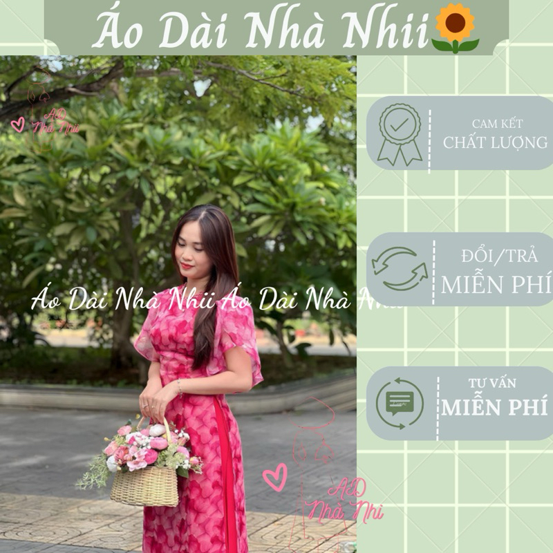 Áo dài 4 tà voan siêu trẻ trung