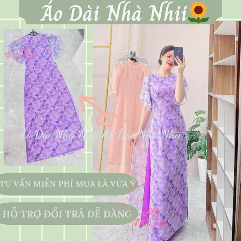 Áo dài 4 tà voan siêu trẻ trung