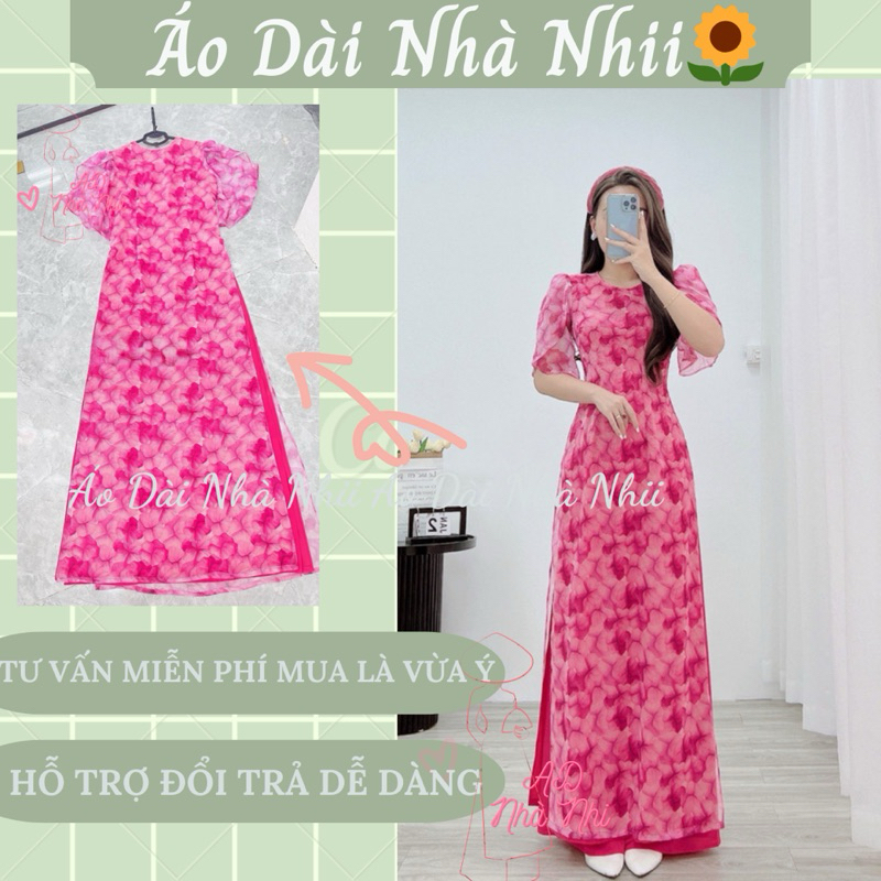 Áo dài 4 tà voan siêu trẻ trung