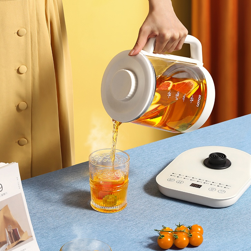 Ấm Pha Trà Đa Năng Lotor H17 Chưng Yến Luộc Rau Củ Khử Clo Có Lõi Lọc Trà Có Hẹn Giờ Hàng Chính Hãng Bảo Hành 12 Tháng