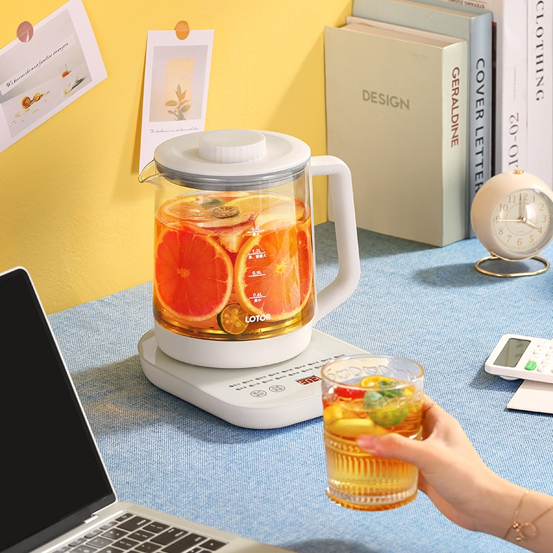 Ấm Pha Trà Đa Năng Lotor H17 Chưng Yến Luộc Rau Củ Khử Clo Có Lõi Lọc Trà Có Hẹn Giờ Hàng Chính Hãng Bảo Hành 12 Tháng