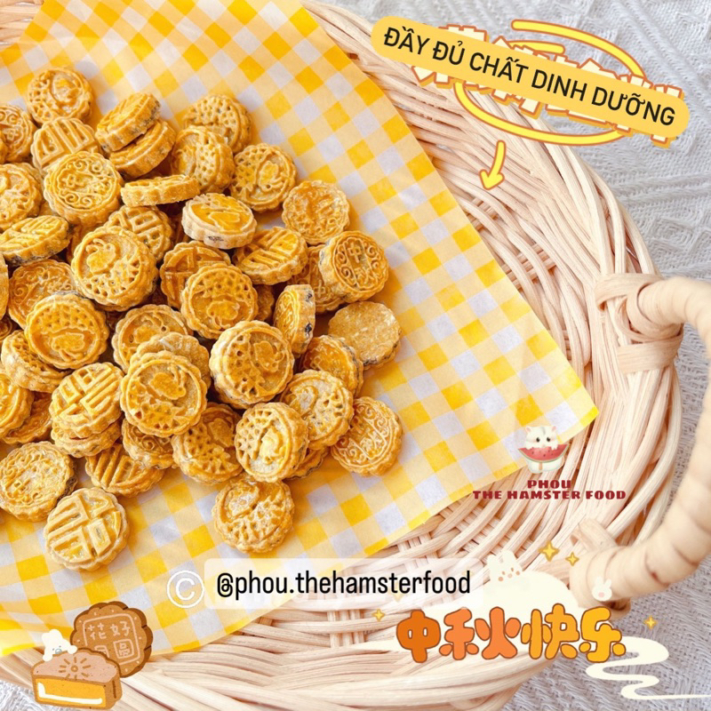 Bánh mài răng hình bánh trung thu cho hamster