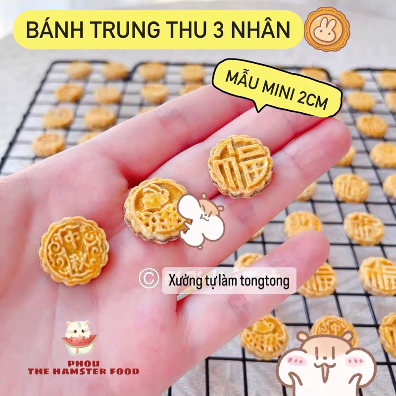 Bánh mài răng hình bánh trung thu cho hamster