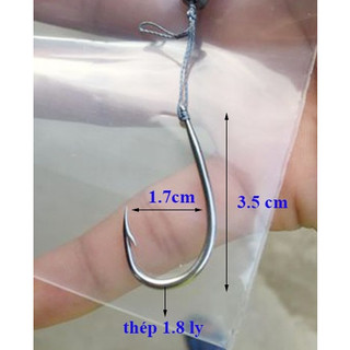 Lưỡi câu cá lóc, lưỡi câu nhái treo, nhái thật tóm sẵn thép AR15