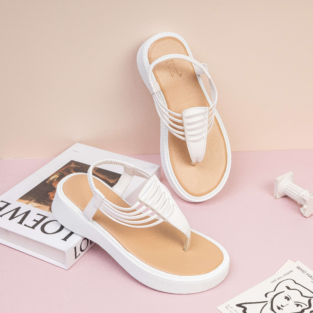 Giày Sandal Đế Xuồng 3cm Xỏ Ngón Hậu Thun E197 Pixie