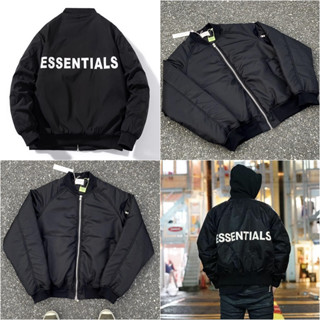 Áo khoác Bomber Essential Fear Of God Thêu Chữ