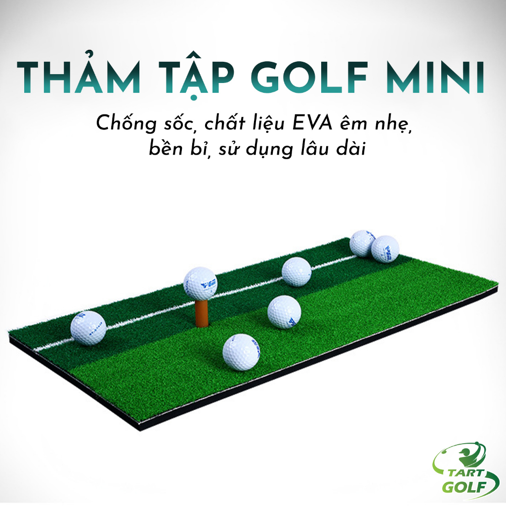 Thảm Tập Golf Swing PGM, Thảm Tập Golf Thảm Cỏ Nhân Tạo Cao Cấp Đế Dày