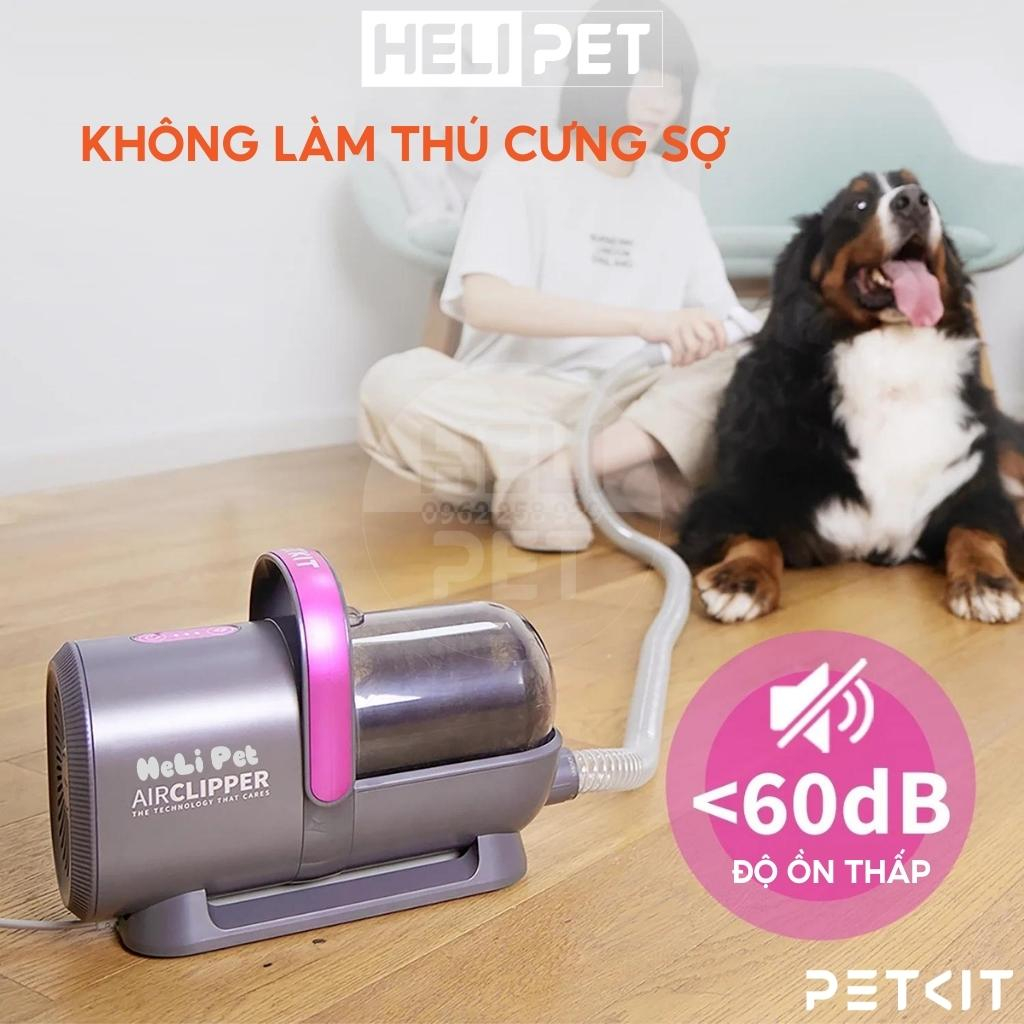 Máy Cắt, Tỉa, Hút Lông Chó Mèo 5 Công Dụng PETKIT AirClipper 5-in-1 Pet Grooming Kit - HeLiPet