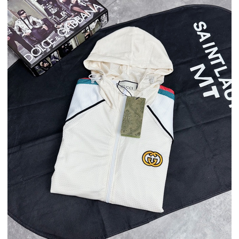 Áo Khoác Nam G.C Chất Lưới Thêu Logo Cao Cấp - Áo Khoác G.C Nam Nữ Có Mũ