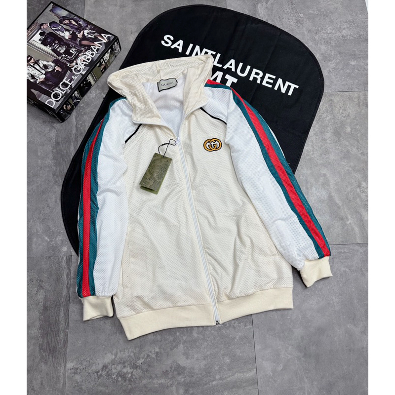 Áo Khoác Nam G.C Chất Lưới Thêu Logo Cao Cấp - Áo Khoác G.C Nam Nữ Có Mũ