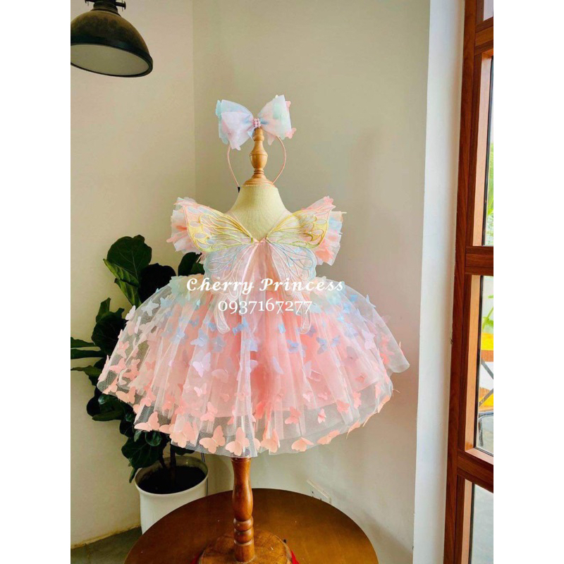 𝓚𝓲𝓮𝓻𝓪 𝓓𝓻𝓮𝓼𝓼 -Đầm công chúa bé gái/ Váy công chúa bé gái cầu vồng thiết kế cao cấp 1-10 tu
