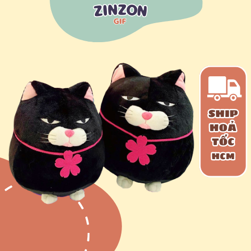 Gấu bông mèo amuse nhồi bông êm mịn dễ thương ZinZon