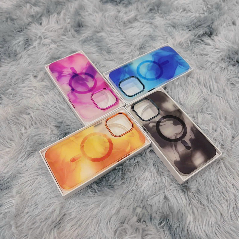 Ốp LIKGUS lưng nhám hoạ tiết sương khói Iphone 15 pro max/ i1p14 pro max