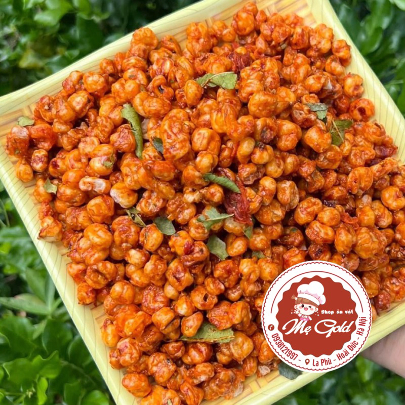 Bắp sấy khô bò lá chanh, ngô giòn xóc bò lá chanh