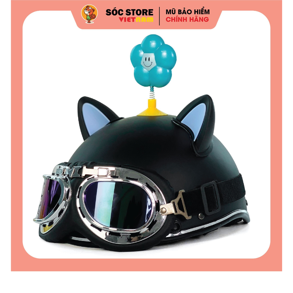 Bông hoa gắn mũ bảo hiểm xinh xắn, đáng yêu từ socstore vietnam