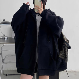 Áo khoác hoodie nỉ unisex mặc đôi kiểu trơn basic form rộng mũ to 2, Áo nỉ cặp đôi hoodi quảng châu cực đẹp