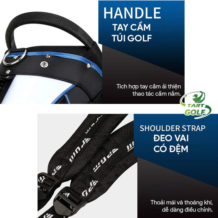 Túi Gậy Golf, Túi Đựng Gậy Golf PGM, Túi Golf Có Chân Chống,Túi Golf Sức Chứa 14 Gậy, Chắn Chắn, Dễ Dàng Mang Đi