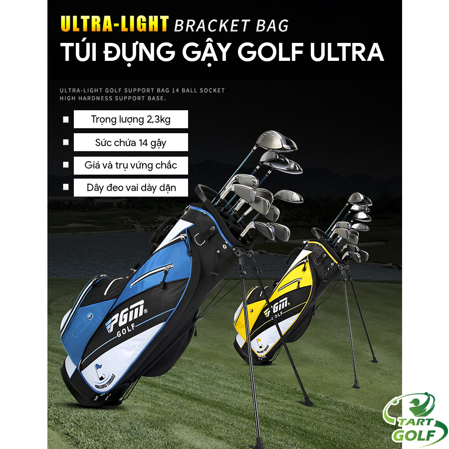 Túi Gậy Golf, Túi Đựng Gậy Golf PGM, Túi Golf Có Chân Chống,Túi Golf Sức Chứa 14 Gậy, Chắn Chắn, Dễ Dàng Mang Đi