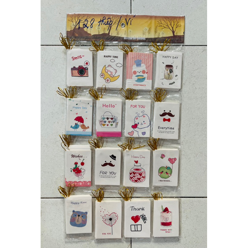 Vỉ Thiệp cảm ơn, chúc mừng sinh nhật .