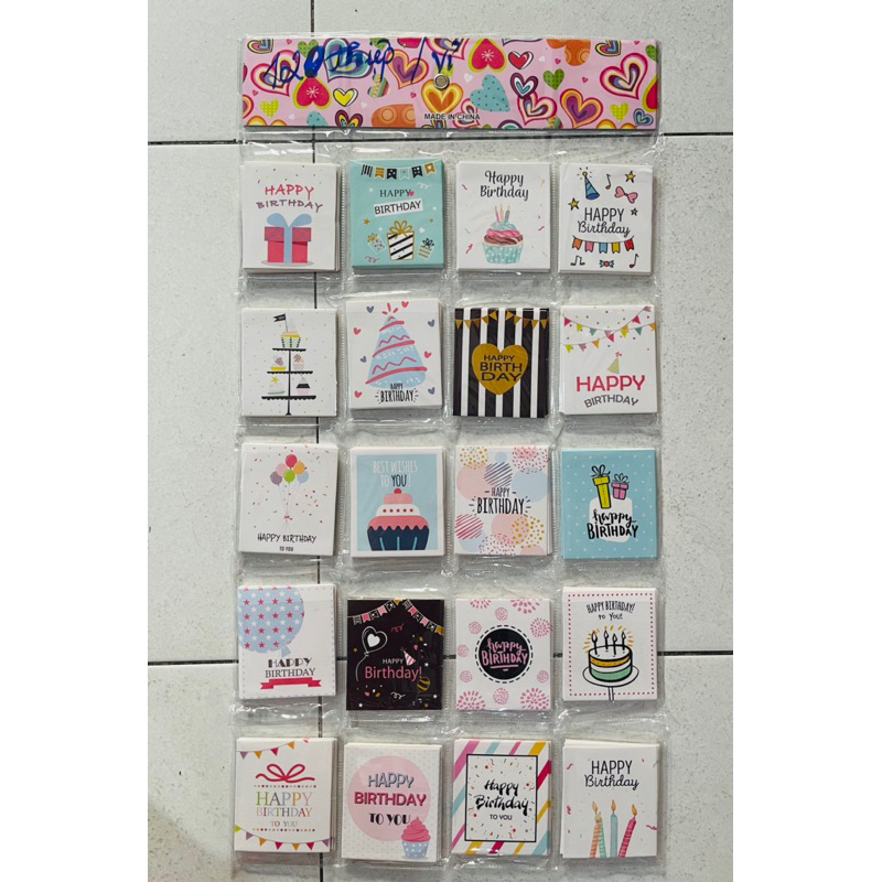 Vỉ Thiệp cảm ơn, chúc mừng sinh nhật .