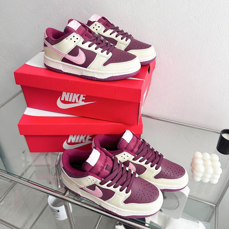 JDK STORE_Giày Sneaker SB Dunk Low Valentine Day Đỏ Mận