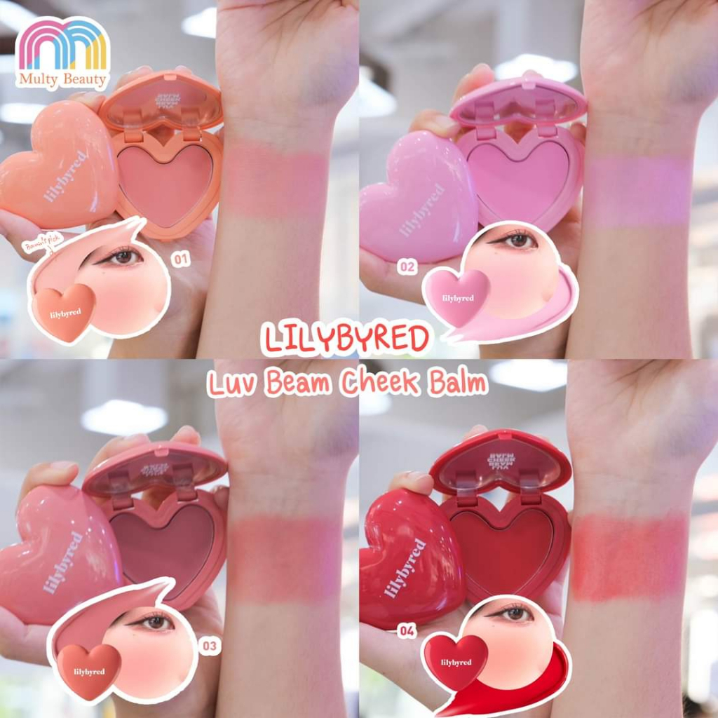 (Dạng kem - kèm mút tán) Phấn Má hồng dạng kem Lilybyred Luv Beam Cheek Balm 3.5g màu 01 02 03 04 | BigBuy360 - bigbuy360.vn