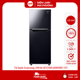 Tủ lạnh Samsung Inverter 208 lít RT20HAR8DBU/SV - Hàng chính hãng (Bảo hành 24 tháng)