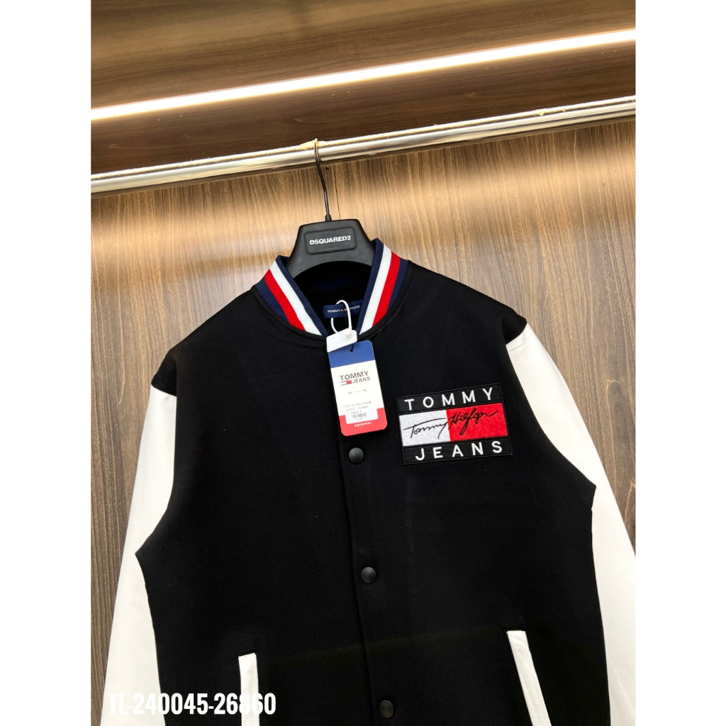 Áo Bomber Tommy_Jean Nam Nữ Chất Liệu Dày Dặn Form Dáng Hàn Quốc. Áo Khoác Nam Nữ Tommy_Hilfiger Chữ Đỏ Siêu Hot 2023