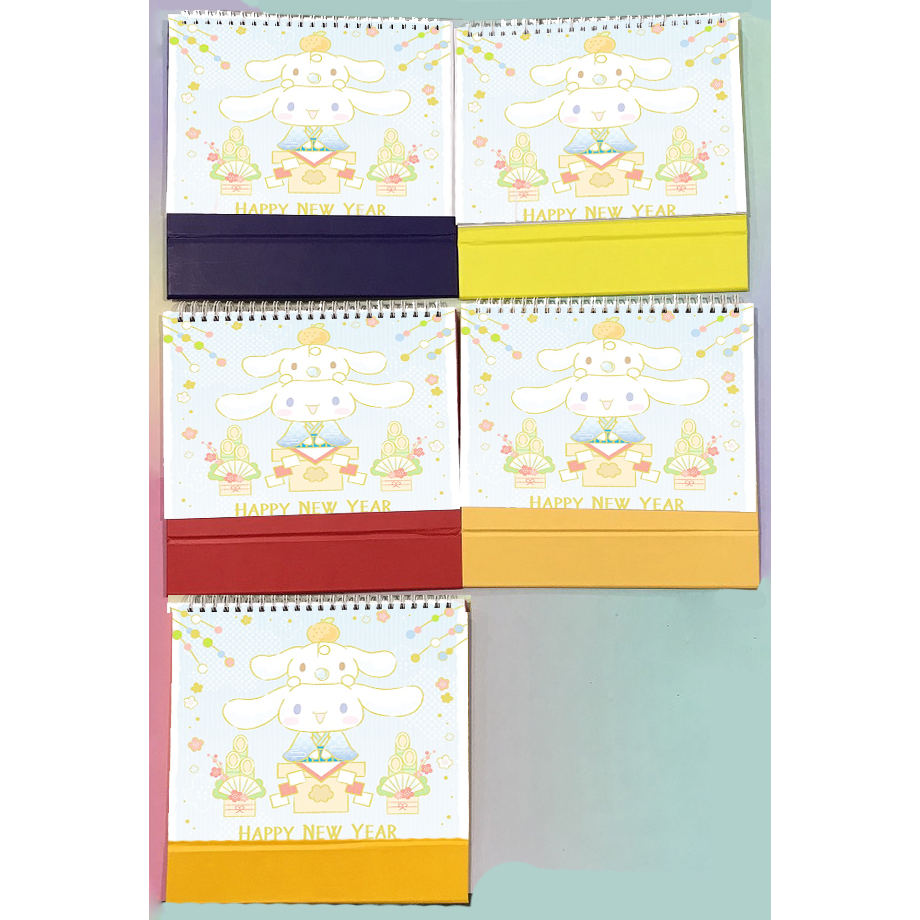 Lịch để bàn chó trắng cinnamoroll 2024 size lớn LB23a lịch hoạt hình dễ thương có ngày âm