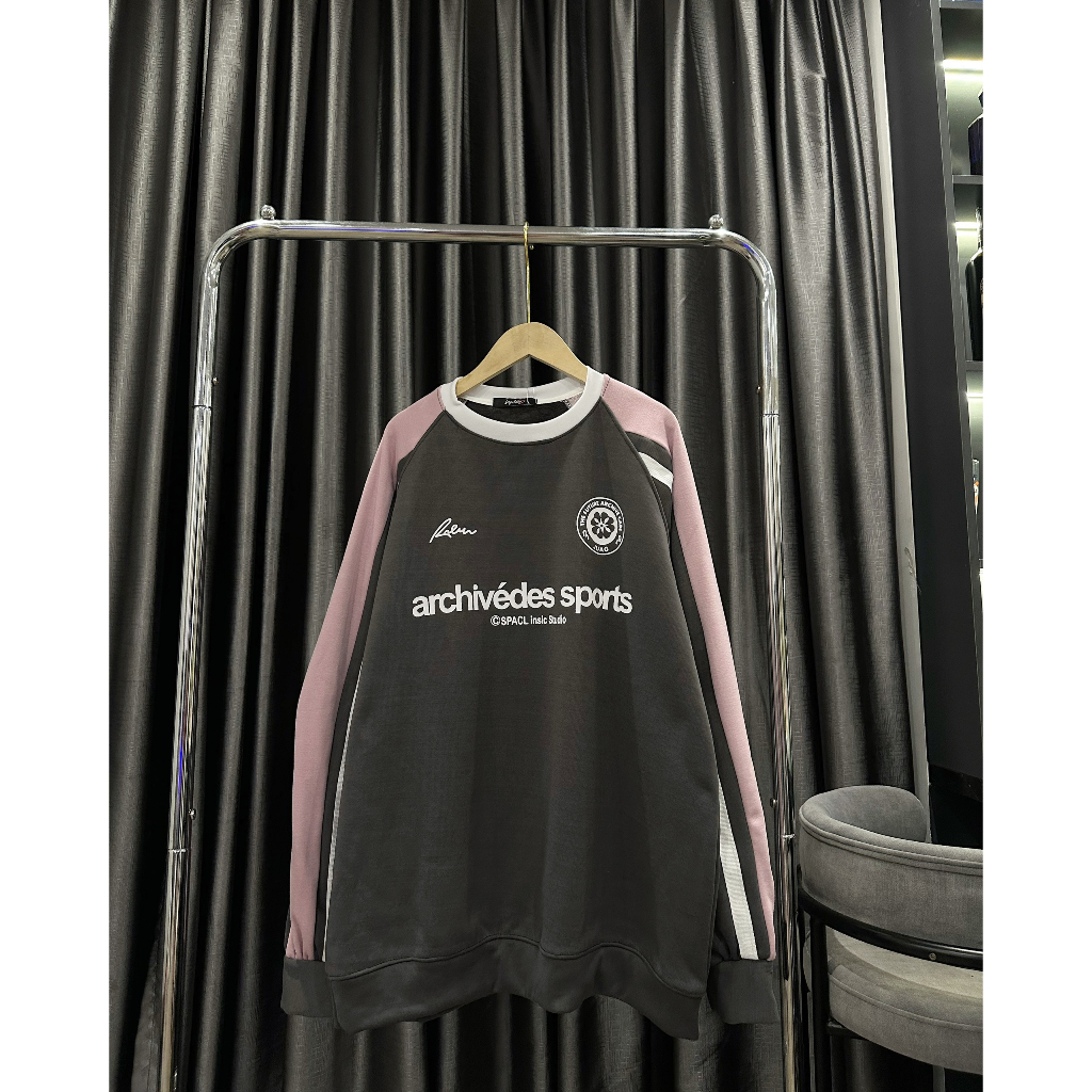 Áo nỉ nam nữ Unisex,áo Sweater tay dài màu xám phối viền thể thao cổ tròn hottrend thu đông