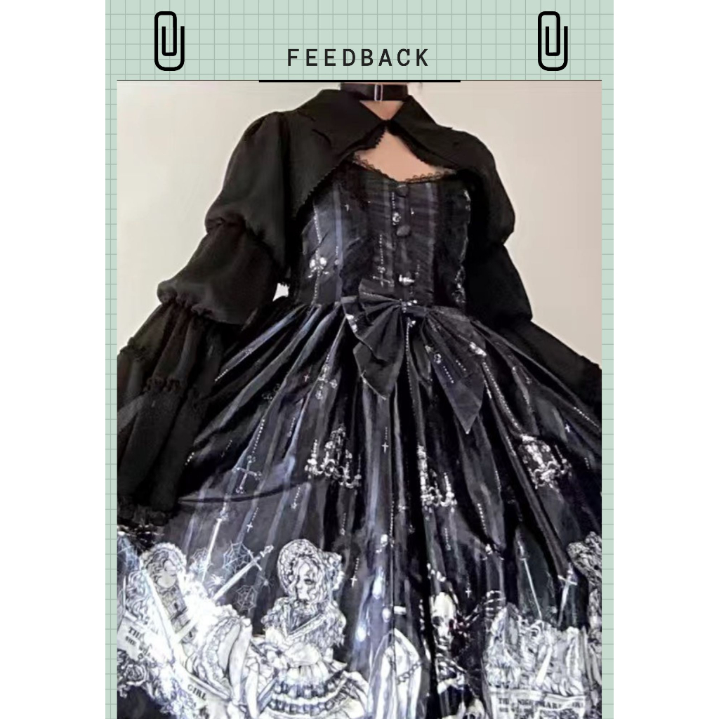 Áo sơ mi cardigan tay cánh dơi phong cách lolita gothic