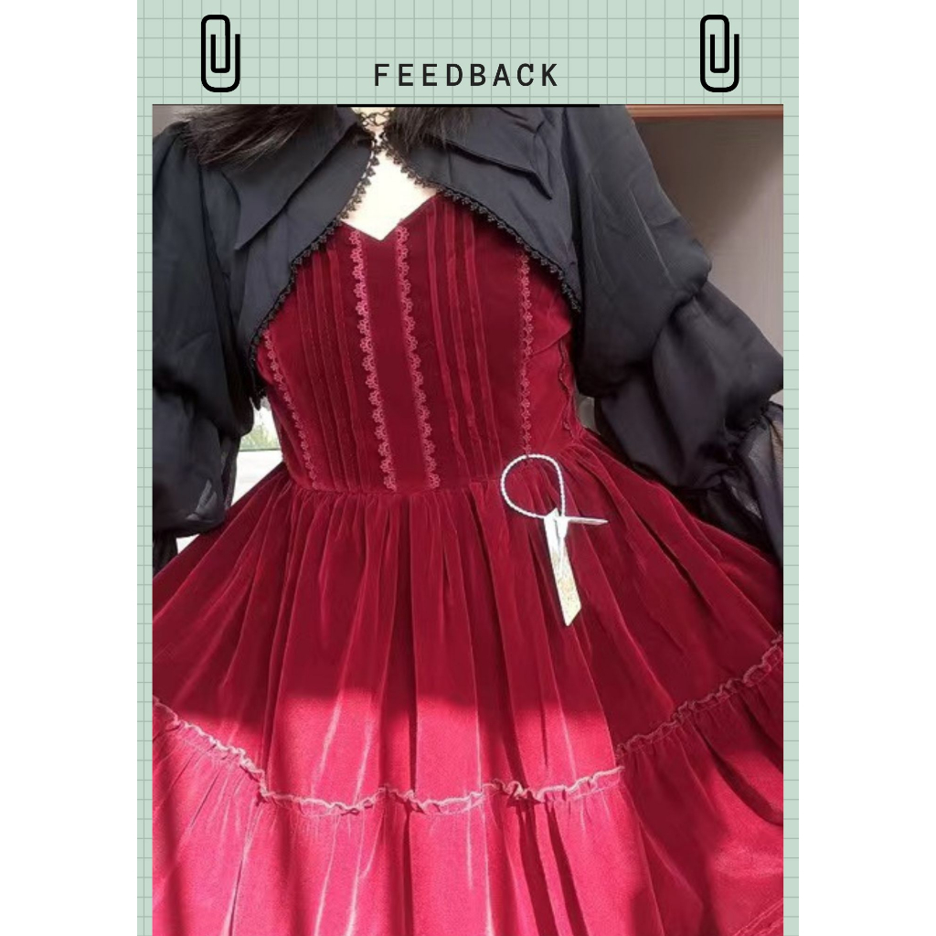 Áo sơ mi cardigan tay cánh dơi phong cách lolita gothic