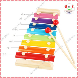 Đồ Chơi Đàn Gỗ 8 Thanh Nhạc Piano Xylophone Nhiều Màu Sắc Cho Bé