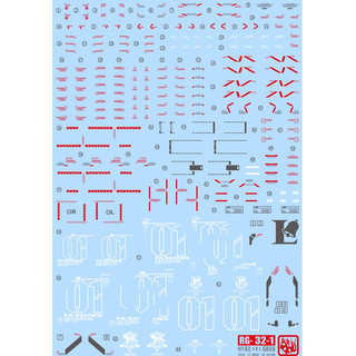 Đề can - Decal nước cho mô hình lắp ráp RG Nu HWS