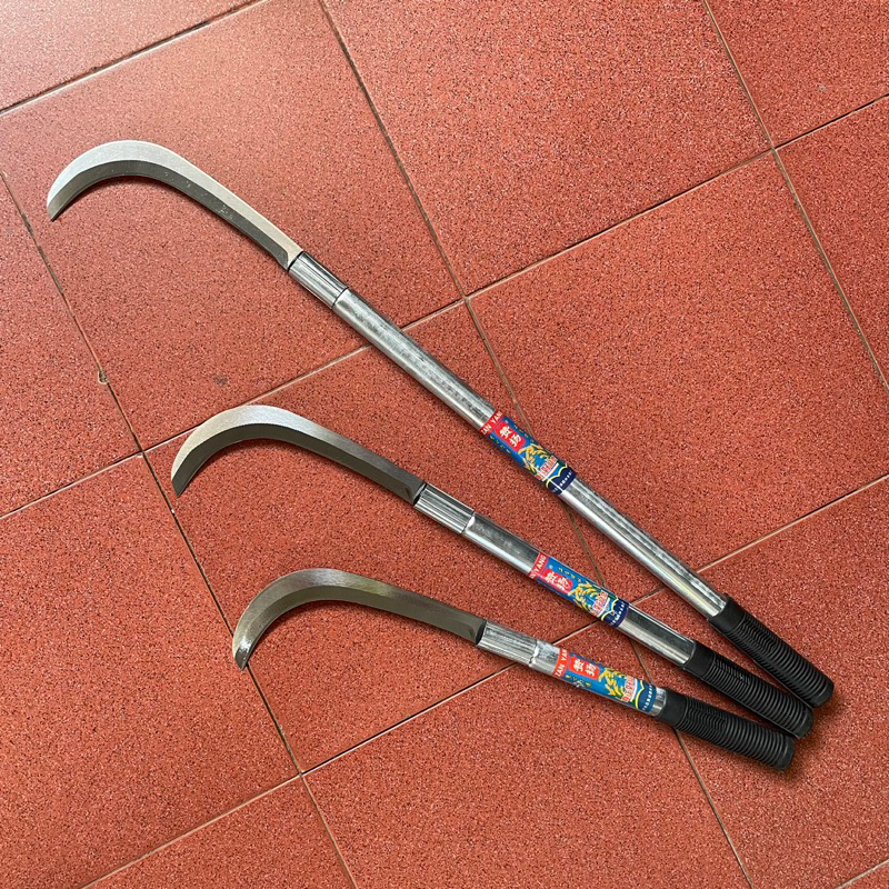 Dao phát cỏ, chặt cây mũi cong thép trắng không gỉ cầm tay siêu sắc