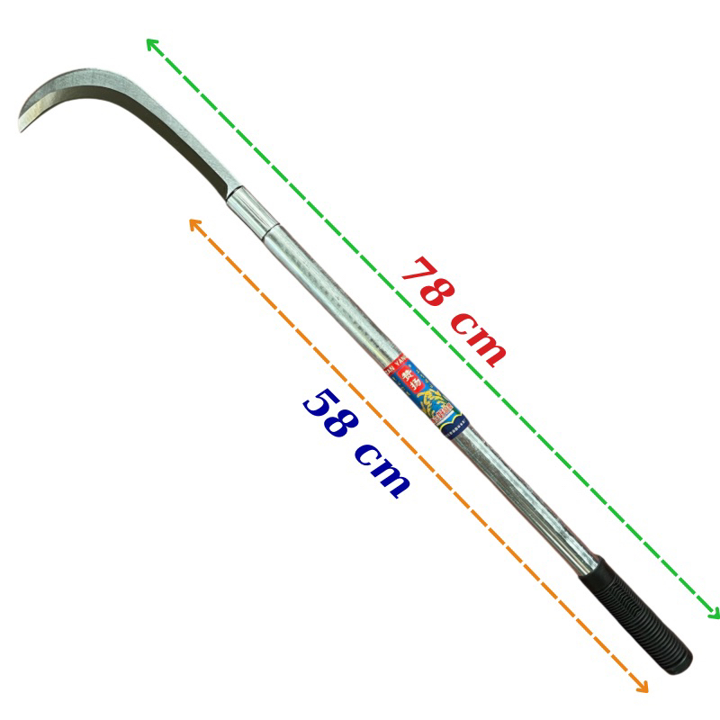 Dao phát cỏ, chặt cây mũi cong thép trắng không gỉ cầm tay siêu sắc