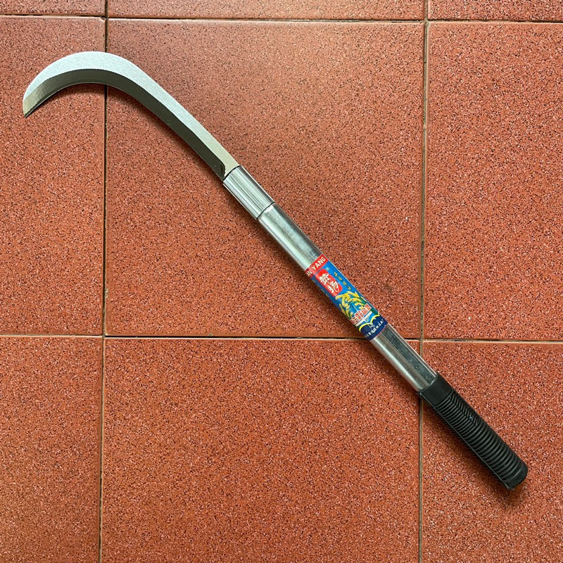 Dao phát cỏ, chặt cây mũi cong thép trắng không gỉ cầm tay siêu sắc