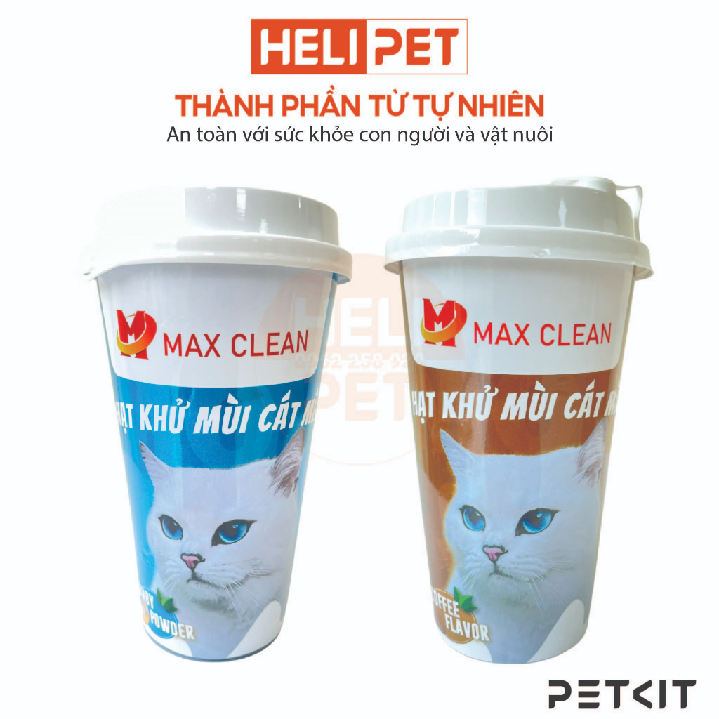 Hạt Khử Mùi Cát Mèo, Cát Vệ Sinh Cho Mèo Max Clean - HeLiPet