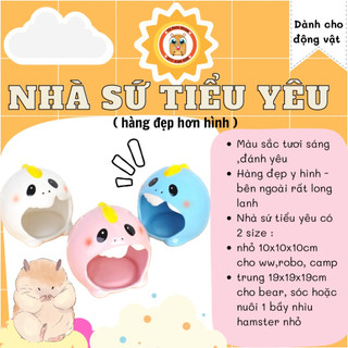 Nhà sứ tiểu yêu dành cho hamster/ sóc / đuôi mập/ ...