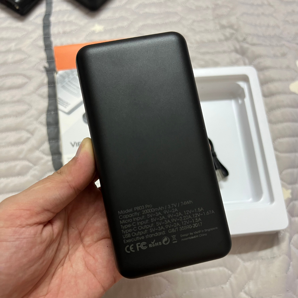 Sạc dự phòng VIETIP PB03 Pro QC 12V 20000mah