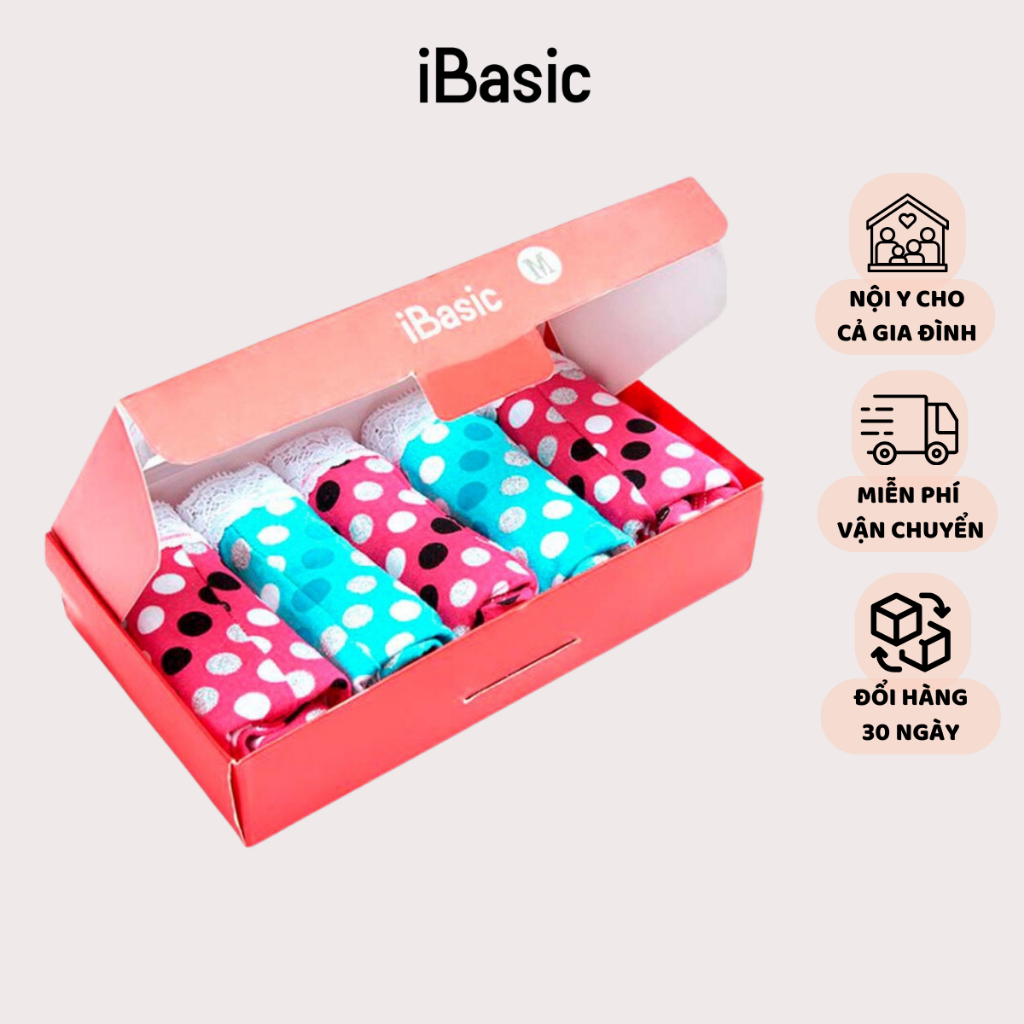 Hộp quà tặng 5 quần lót nữ iBasic PANY081