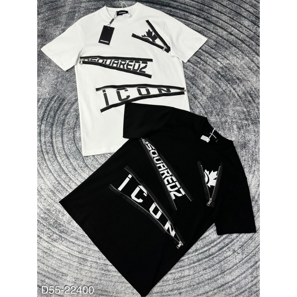 Áo Phông Icon Nam Phối Khóa Chéo Siêu Đẹp - Áo DSQ Icon Nam Mix Khọa Độc Lạ Hot #2024